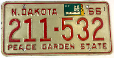 North Dakota 1969 Old License Plate Garage Car Man Cave Wall Decor Collector picture