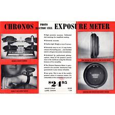 Vintage Chronos Photo Electric Cell Exposure Meter Pamphlet Brochure AE2 picture