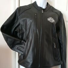 NEW⭐HARLEY DAVIDSON WOMEN'S LEATHER JACKET ZIP OUT LINER LARGE picture