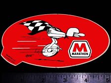 MARATHON Johnny Hart B.C. - Original Vintage 1960's 70's Racing Decal/Sticker B picture