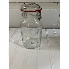 Vintage Ball Ideal Quart Mason Jar with Wire Lid picture