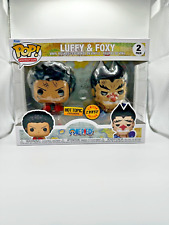 Funko Pop One Piece Luffy & Foxy 2-Pack Hot Topic Exclusive CHASE + Protector picture