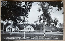 RPPC Houghton Lake Michigan Nottingham Resort Real Photo Postcard c1940 picture