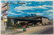 Vintage Coos Bay Oregon OR Holiday Motel North Bayshore Drive Postcard  picture