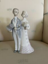Vintage Lladro Wedding BRIDE & GROOM Figurine (c.1977)  perfect condition picture