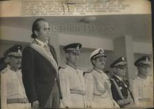 1974 Press Photo Carlos Andres Perez and his generals watching parade, Caracas picture