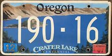 2007 Oregon Crater Lake License Plate EXPIRED picture