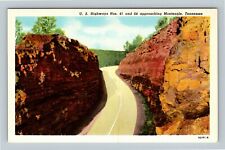 Monteagle TN, Scenic Highway 41 & 64, Rock Walls Vintage Tennessee Postcard picture