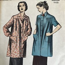 Vintage 1950s Advance 5923 Button Up Smock Jacket Sewing Pattern Medium UNUSED picture