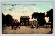 Middleton NY-New York, Monhagen & McQuoid Engine House, Vintage c1914 Postcard picture