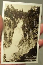Vintage RPPC Postcard ☆ Manitou Falls ☆ Pattison State Park ☆ Superior, Wis. picture