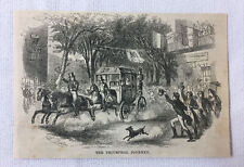1851 magazine engraving ~ NAPOLEON'S TRIUMPHAL JOURNEY picture