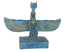 RARE ANCIENT EGYPTIAN ANTIQUE Blue Pharaonic ISIS Winged Statue Stone (B0+) picture