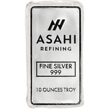 10 oz Silver Bar - Asahi Refining .999 Fine picture