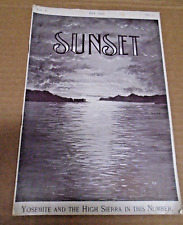 SUNSET magazine #1~FIRST ISSUE from 1898 RARE picture