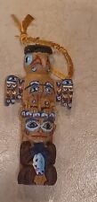 Golder Image Totem Pole Ornament Hand-crafted Reproduction 5” Alaska picture