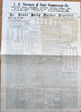 St. Louis Daily Market Report 1929 'Produce Edition' Broadside/Catalog - MO picture