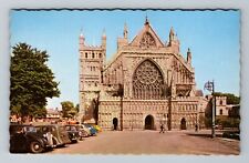 Exeter-England, Exeter Cathedral, Religion, Vintage Postcard picture