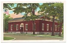 Vtg. Un-Posted Postcard U. S. Post Office, Mercer, Pennsylvania picture