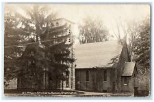 c1910's St. Paul's Episcopal Church Salem New York NY RPPC Photo Postcard picture