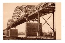 MIDDLETOWN, CT ~ NEW HIGHWAY BRIDGE OVER CT RIVER, COLLOTYPE PUB ~ 1930s picture
