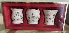 Lenox Holiday Votives Set Of 3 Dimension Collection 6435507 Christmas Holly picture
