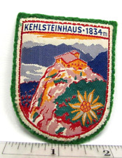 Vintage Kehlsteinhaus Germany Jacket Patch Eagles Nest Nazi Built 1960's picture