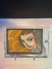 2010 Topps Star Wars Galaxy Series 5 Princess Leia Sketch Card By Jeremy Treece picture