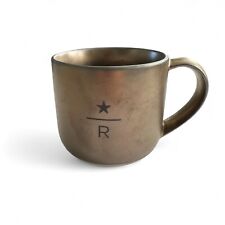 STARBUCKS Roastery Reserve Star R Bronze Coffee Mug 16 oz Collectors Edition NEW picture