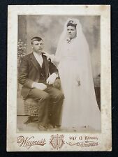 Tacoma Washington WA Cute Young Married Couple Antique Cabinet Photo picture