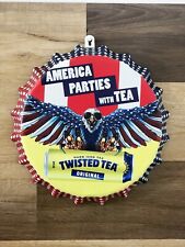 New twisted tea America Parties With Tea Eagle metal  sign bar man cave  Sign picture