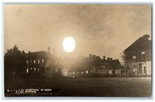c1910's Company Quarters At Night Ft. McPherson Atlanta GA RPPC Photo Postcard picture