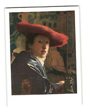 No. 53 The Girl with a Red Hat Jan Vermeer (1632-1675) Vintage Postcard picture