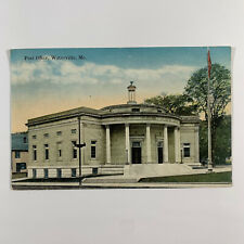 Postcard Waterville Maine ME Post Office 1917 picture