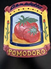 Vintage Tomato Hot Plate Benedetto Pomodoro Ceramic 1997 Boston Warehouse picture