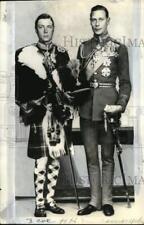 1936 Press Photo King Edward VIII & Duke of Windsor wear uniforms in England picture