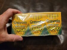 Lot of 12 Boxes Vintage Binney & Smith 1401 Crayola Anti-Dust Chalk Yellow  picture