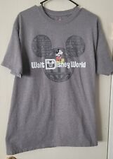 Disney Parks T-Shirt Adult Large Mickey WDW Hanes Tagless Tee Vtg EUC Vintage  picture