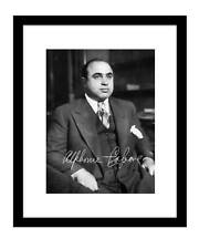Al Capone 8x10 Signed photo print Chicago gangster mob autographed mobster picture