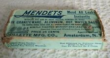 Vintage Mendets Tool Patch Kit 1906 Mend without Heat, Solder, Cement, or Rivet picture