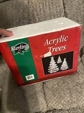 3 pc. set of Acrylic Christmas Tree By Sterling 4