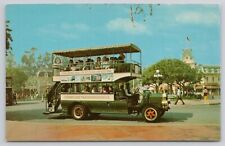 Disneyland Doubledecker Omnibus Main Street Anaheim CA California Postcard picture