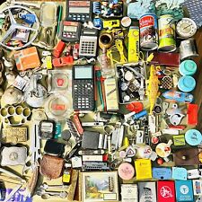 Junk Drawer Huge Lot All Vintage Pocket Knives Watches Advertising & Tons More picture