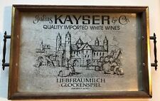 Vintage Julius Kayser & Co. Wine Bar Tavern Tray or Wall Art Hanging picture