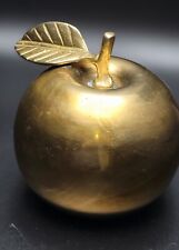 Vintage Brass Apple Bell Decorative Accent Collectible 4
