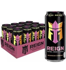 REIGN Total Body Fuel, Reignbow Sherbet, Fitness & Performance Drink, 16 Fl Oz ( picture