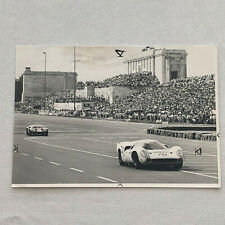 Vintage 1967 Ford GT40 and Lola T70 Racing Photo Photograph Norisring Circuit  picture
