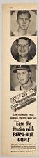 1954 Print Ad Beech-Nut Chewing Gum Baseball Players Billy Pierce & Ed Mathews  picture