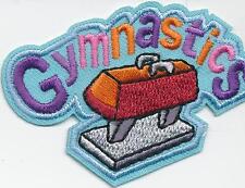 Girl Boy Cub Blue GYMNASTICS Class Fun Patches Crests Badge SCOUT GUIDES Meet picture