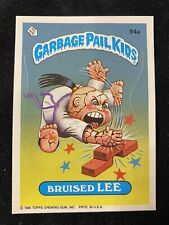 1986 Garbage Pail Kids Series 3  #94a Bruised Lee - Green Belt Error-Mega Rare picture
